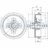 DELPHI BF310 Tambur frana
