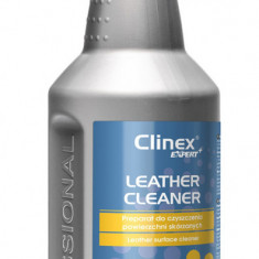 Clinex Leather Cleaner, 1 Litru, Cu Pulverizator, Solutie Pentru Curatare Suprafete Din Piele Natura