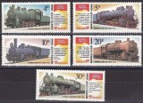 URSS 1986 - Locomotive, trenuri, serie neuzata