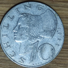 Austria - moneda de colectie 7,5 g argint - 10 Schilling 1958 - stare f buna !