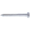 Surub pentru lemn, cu cap hexagonal, Friulsider, zincat alb, 6 x 40 mm