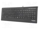 Tastatură NATEC USB A neagră cu cablu 1,8m ES layout slim