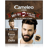 Cumpara ieftin Delia Cosmetics Cameleo Men culoare de unică folosință, pentru acoperirea imediată a părului cărunt culoare 3.0 Dark Brown 2 x 15 ml