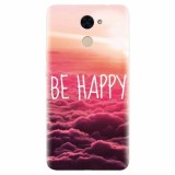 Husa silicon pentru Huawei Enjoy 7 Plus, Be Happy Puffy Clouds