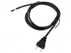 Cablu Electric 2x18AWG NEMA 1-15 1.8m Negru 10A
