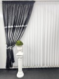 Draperie Bolt, negru&amp;amp;amp;gri
