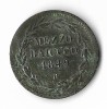Moneda mezzo baiocco 1849 - Vatican, Europa, Cupru (arama)