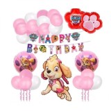 Set arcada cu baloane Skye Paw Patrol - Happy Birthday, KidMania&reg;, 25 bucati