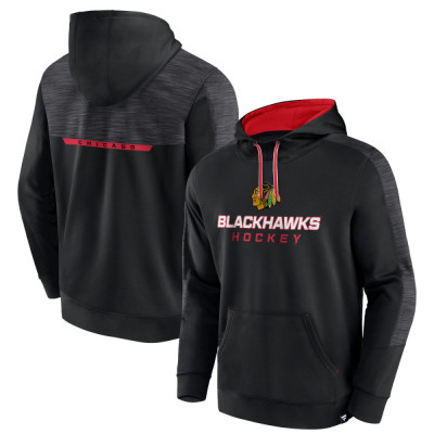 Chicago Blackhawks hanorac de bărbați cu glugă Poly Fleece POH black - 2XL foto