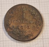 243, Italy, Italia, 1 Centesimo 1895, KM#29, buna, UMBERTO I