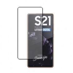 Folie Sticla Tempered Glass Samsung Galaxy S21 5G g991 2.5D Full Glue Fullcover Black
