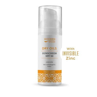 Lotiune protectie solara pentru fata, SPF 50, bio, 50ml, Wooden Spoon foto
