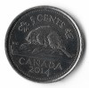 Canada 5 cents 2014, America de Nord