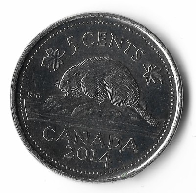 Canada 5 cents 2014 foto