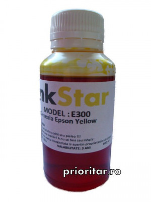 Cerneala EPSON DYE CISS galbena T0614 T0714 T0804 T1284 T1294 ( Refill T-0614 foto