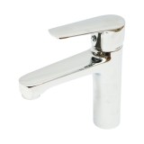 Baterie lavoar baie din cupru Premium, crom lucios, monocomanda, design rotund