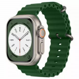 Cumpara ieftin Curea Ceas W038 Apple Watch 1 2 3 4 5 6 7 8 SE (42 mm 44 mm 45 mm 49 mm) Army