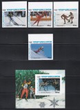 Mauritania 1988 - C&acirc;știgătorii medaliilor de aur la Jocurile Olimpice - Calgary, Serie NDT + Colita NDT, MNH