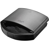 Sandwich maker Ad 3069, 750W, placi de incalzire antiaderente, Negru