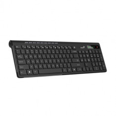 Tastatura GENIUS wireless, multimedia, 104 taste + 12 taste multimedia, design ergonomic, USB, Negru