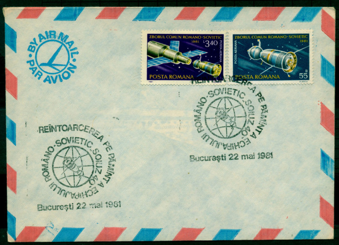 1981 Zborul comun romano sovietic SOIUZ 40 PAR AVION + SOIUZ T-15|-40, SALIUT-6