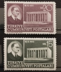 BC198, Turcia 1953, serie personalitati-Ataturk