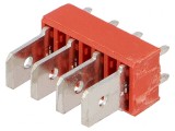 Conector Spadă THT Alamă Cositorit 6.4mm 0.8mm 500V
