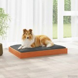 vidaXL Pat pentru c&acirc;ini Maroniu cerat 92 x 64 x 9 cm Lemn de pin masiv 867646