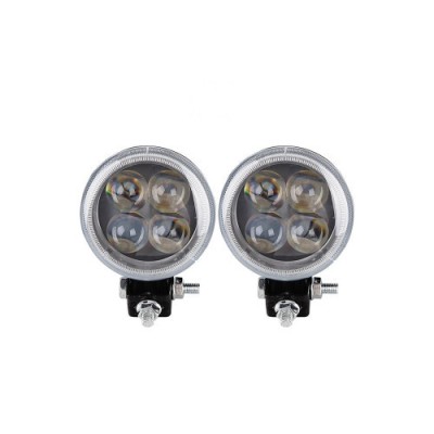 Proiector LED 12W Spot 4D cu angel eyes 12/24V Cod: ART32012 Automotive TrustedCars foto