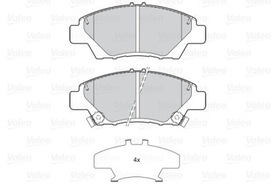 VALEO 302158 FIRST set placute frana,frana disc foto