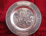 FARFURIE DECORATIVA ZINC BECKER DECOR GRAVURA FILIGRAN 23 CM