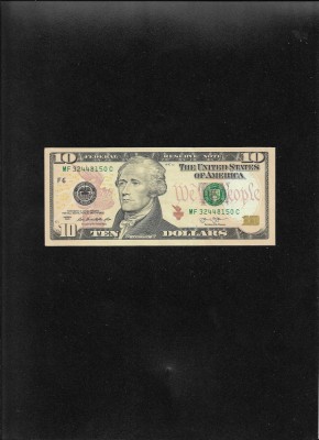 Statele Unite ale Americii USA SUA 10 dollars 2013 seria32448150 aunc FW foto