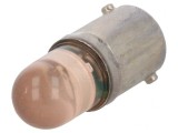 Lampă LED portocalie 230VAC BA9S