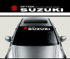 Sticker parasolar auto SUZUKI (126 x 16cm) ManiaStiker, AutoLux