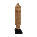 Cumpara ieftin Statueta Buddha Dran bust lemn de mango natural 12x12x52 cm