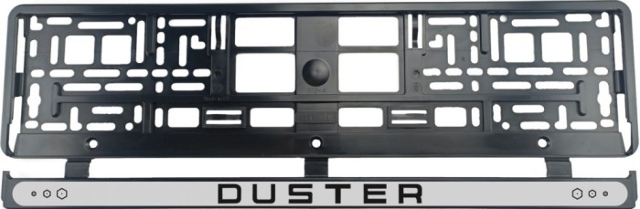 Set 2 bucati, suport numar inmatriculare Dacia Duster