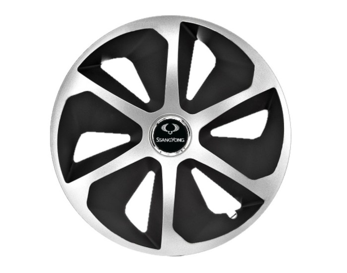 Set 4 capace roti Roco Gri-Negru R14 pentru gama SsangYong