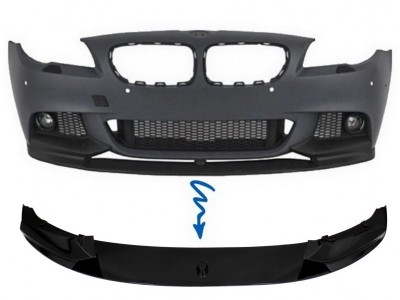 Prelungire Bara Fata BMW Seria 5 F10 F11 (2011-2017) M-Performance Design Negru Lucios Performance AutoTuning foto