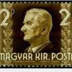 Ungaria 1941 - Miklos Horthy serie neuzata