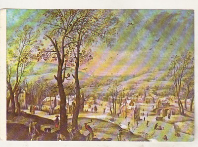 bnk cp Denis Van Alsloot - Peisaj de iarna - Vedere - necirculata foto