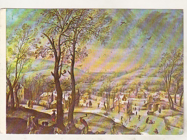 bnk cp Denis Van Alsloot - Peisaj de iarna - Vedere - necirculata
