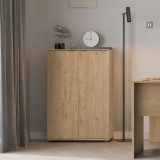 Bibliotecă Adore Rio cu 2 Uși, Cheie și 3 Rafturi, 72x109x34 cm