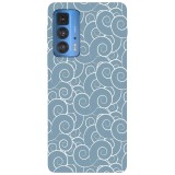 Husa compatibila cu Motorola G50 model Blue clouds, Silicon, TPU, Viceversa, Transparent, Carcasa