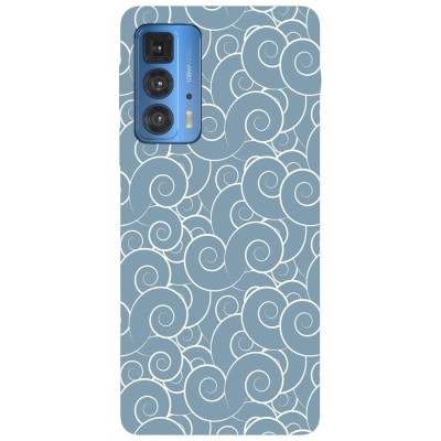 Husa compatibila cu Motorola Edge 20 Lite model Blue clouds, Silicon, TPU, Viceversa foto