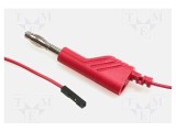 Cablu de măsurare 60VDC 3A 1m roșu 4mm