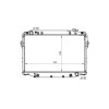 Radiator racire Toyota Land Cruiser 80, 08.1992-12.1997, Motorizare 4, 5 R6 158kw Benzina, tip climatizare Automat, dimensiune 708x425x48mm, Cu lipir