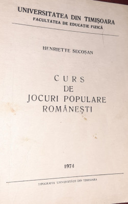 CURS DE JOCURI POPULARE ROMANESTI HENRIETTE SECOSAN foto