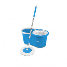 Set mop rotativ, Spin Mop Perfect Clean 96405, cu galeata 8l si storcator, rotire 360 grade foto