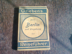 BERLIN UND UMGEBUNG 1927 (ATLAS TURISTIC) foto
