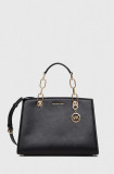 MICHAEL Michael Kors poseta de piele culoarea negru